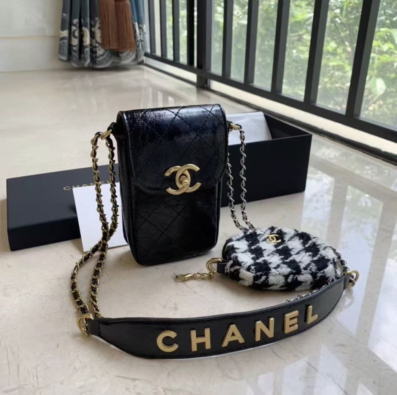 CH4NEL高品質の携帯電話ショルダーバッグ【50％割引+送料無料】