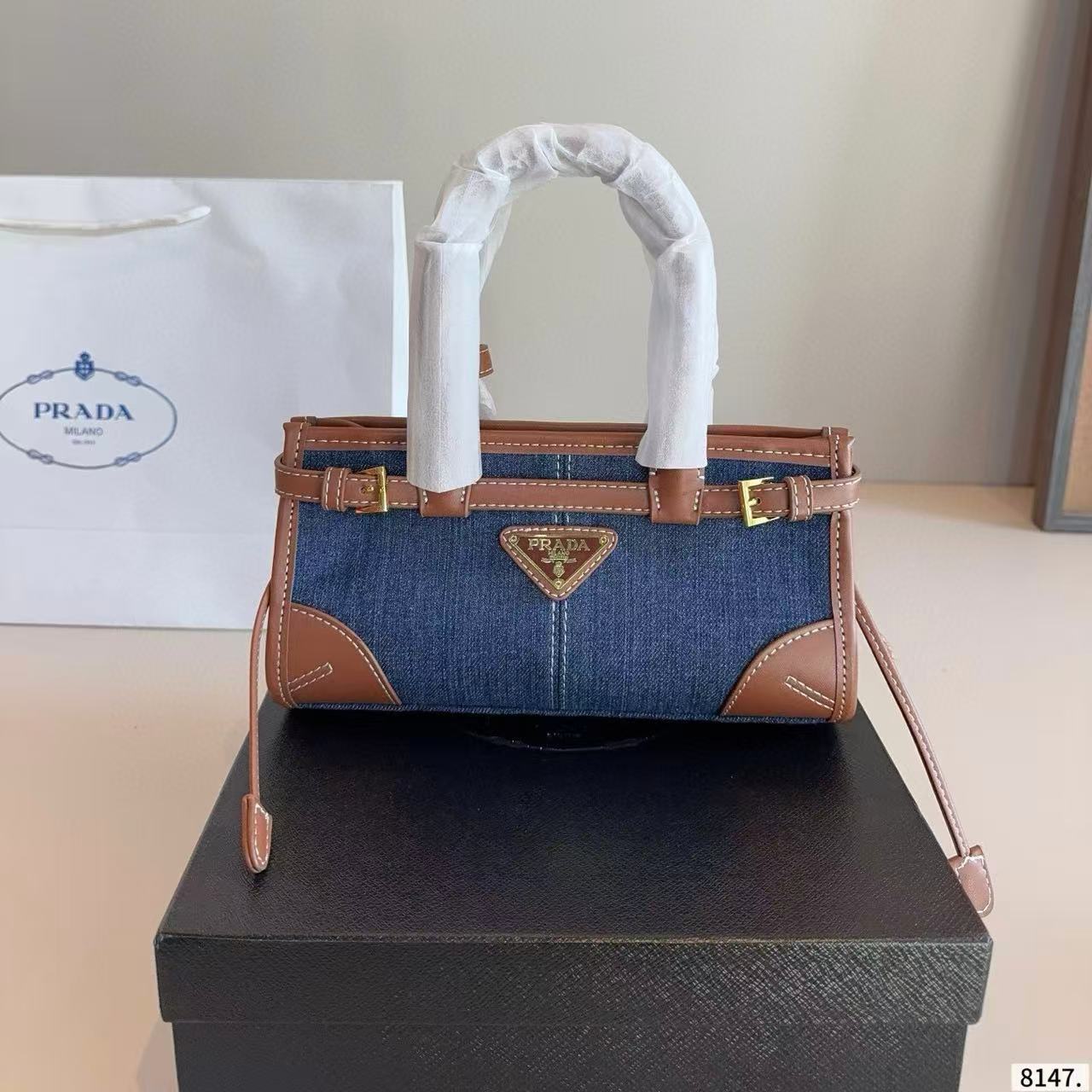 PR4DA デニムトートバッグ【50％割引+送料無料】