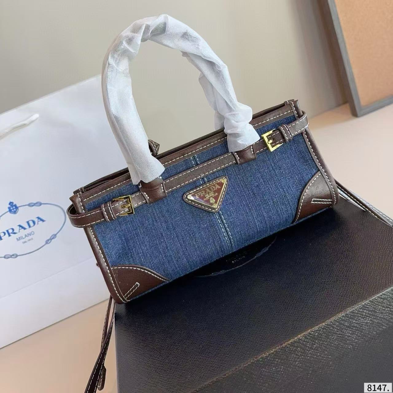 PR4DA デニムトートバッグ【50％割引+送料無料】