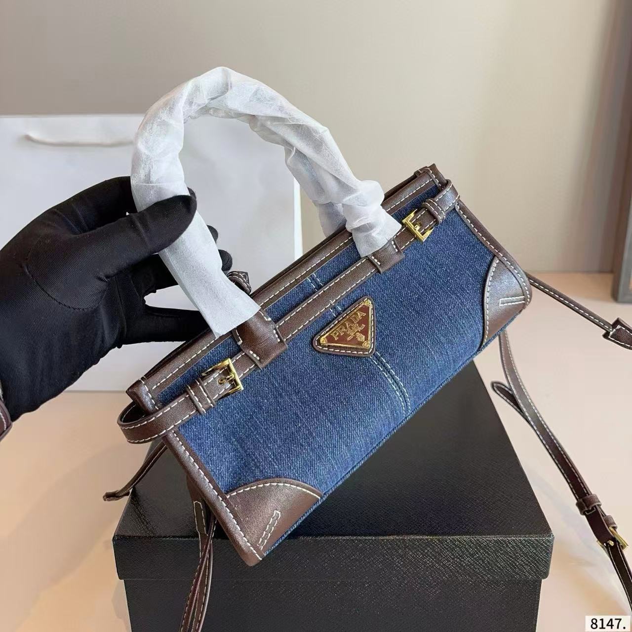 PR4DA デニムトートバッグ【50％割引+送料無料】