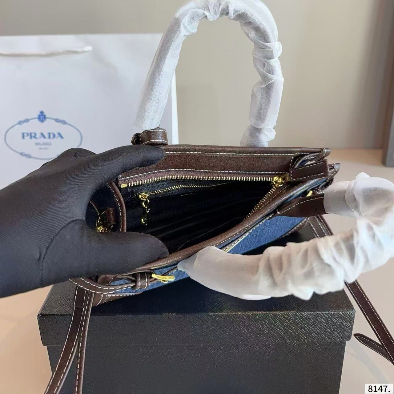 PR4DA デニムトートバッグ【50％割引+送料無料】