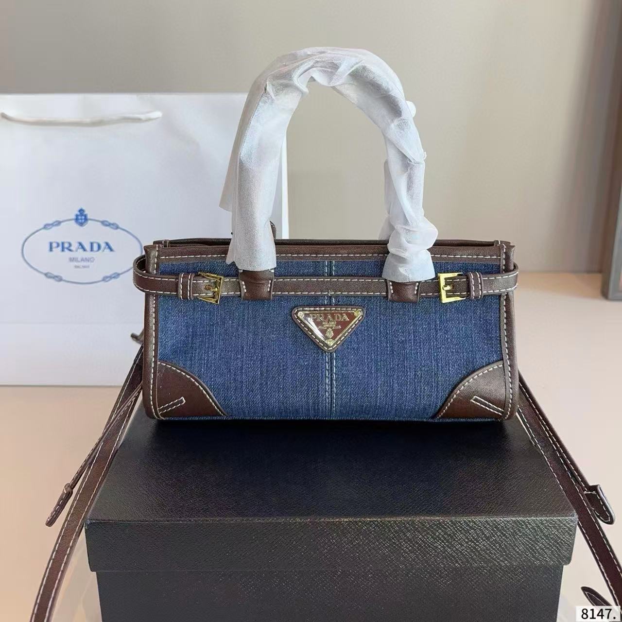 PR4DA デニムトートバッグ【50％割引+送料無料】