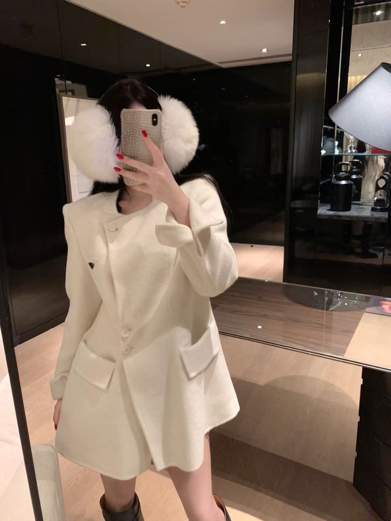 PR4DA トライアングルロゴ 両面カシミアコート【50％割引+送料無料】