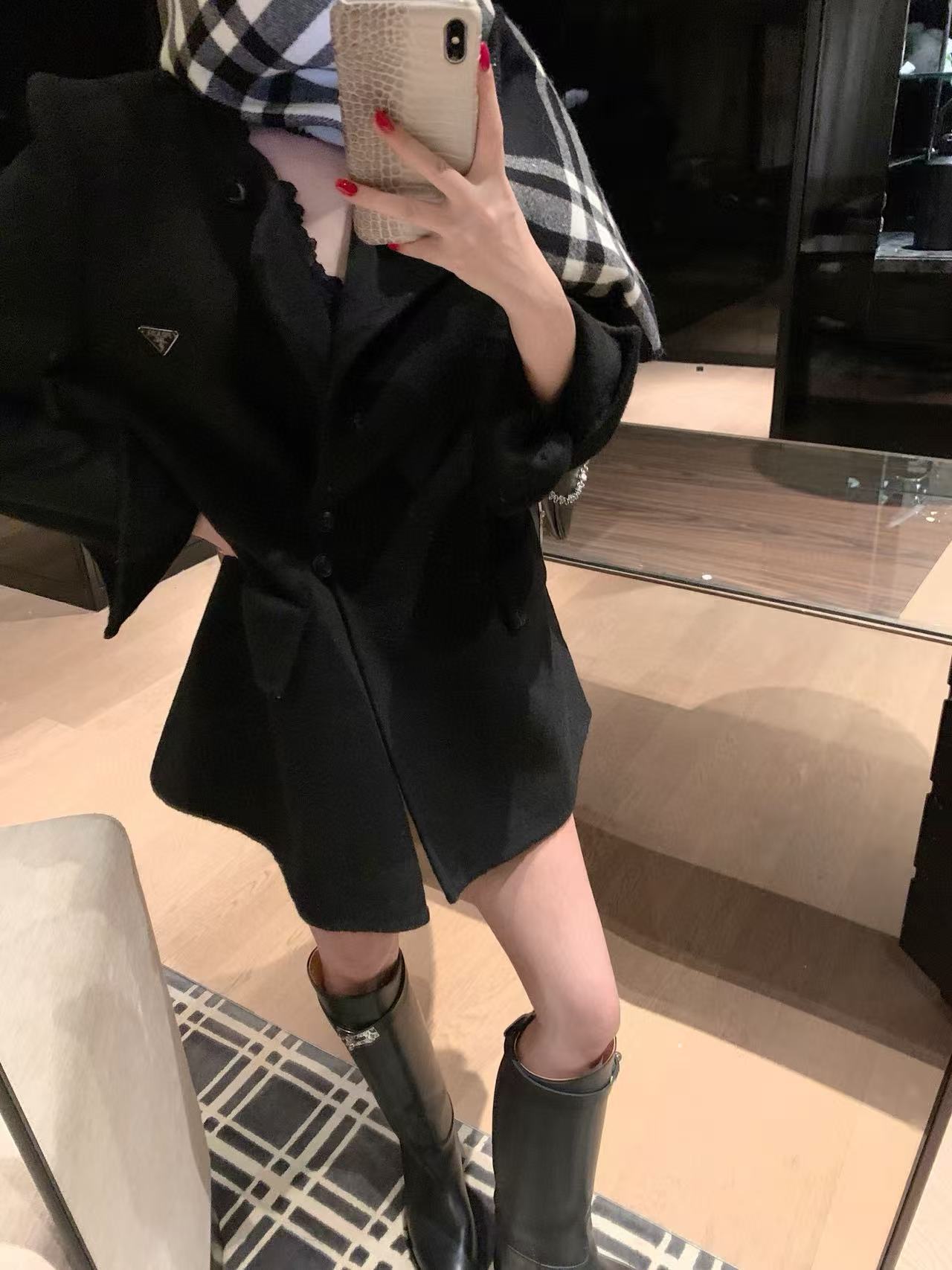 PR4DA トライアングルロゴ 両面カシミアコート【50％割引+送料無料】