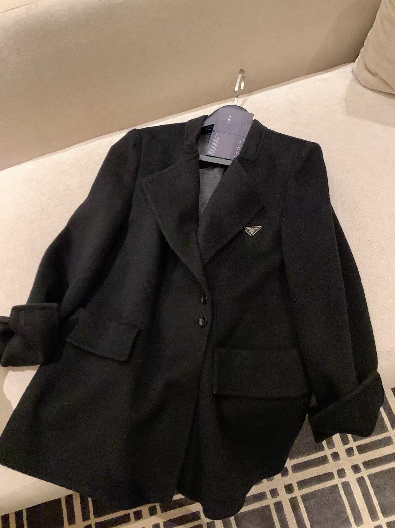 PR4DA トライアングルロゴ 両面カシミアコート【50％割引+送料無料】