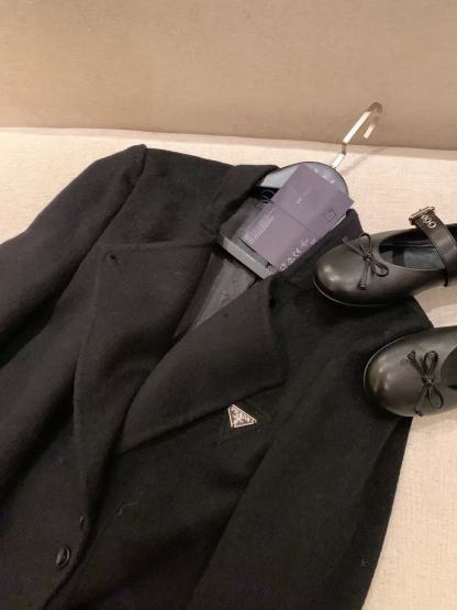 PR4DA トライアングルロゴ 両面カシミアコート【50％割引+送料無料】