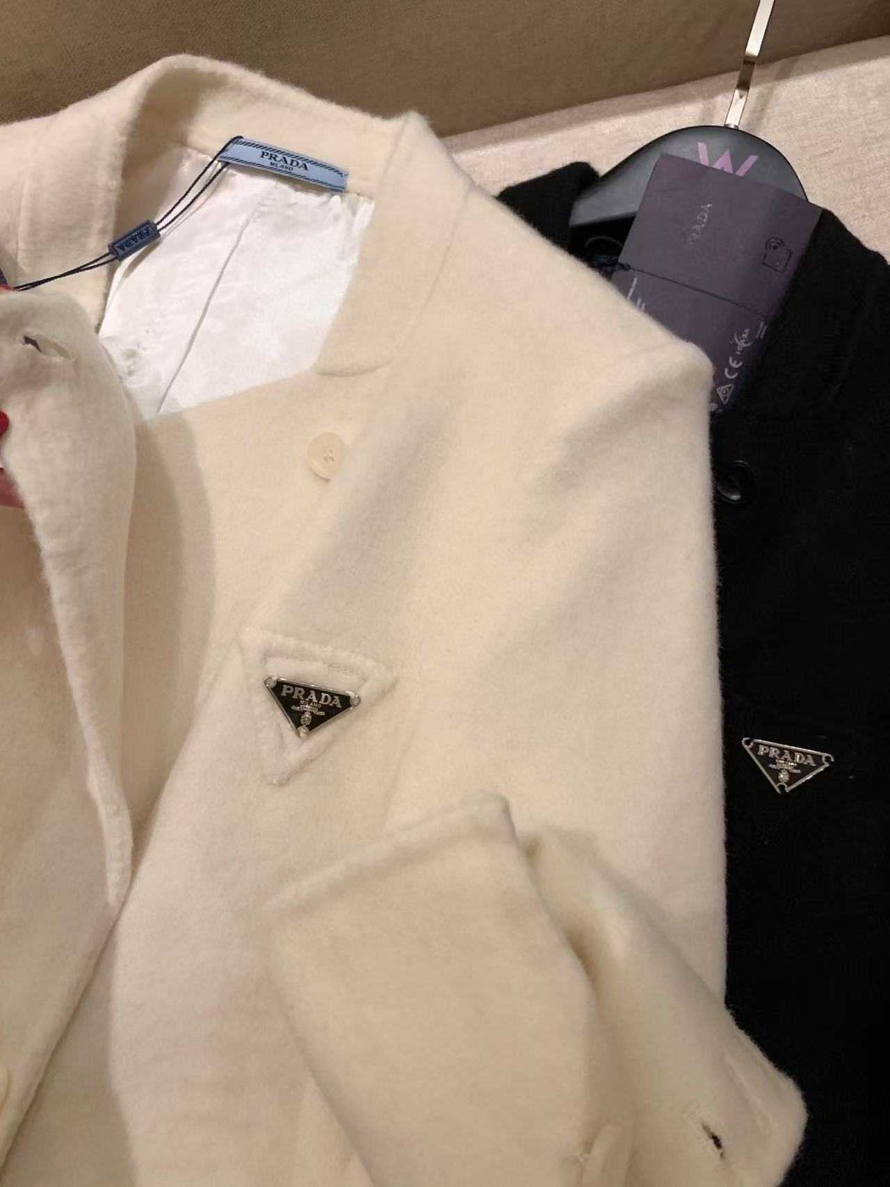 PR4DA トライアングルロゴ 両面カシミアコート【50％割引+送料無料】