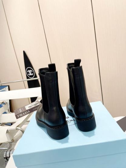 PR4DA 上質な厚底牛革/パテントレザーアンクルブーツ【50％割引+送料無料】