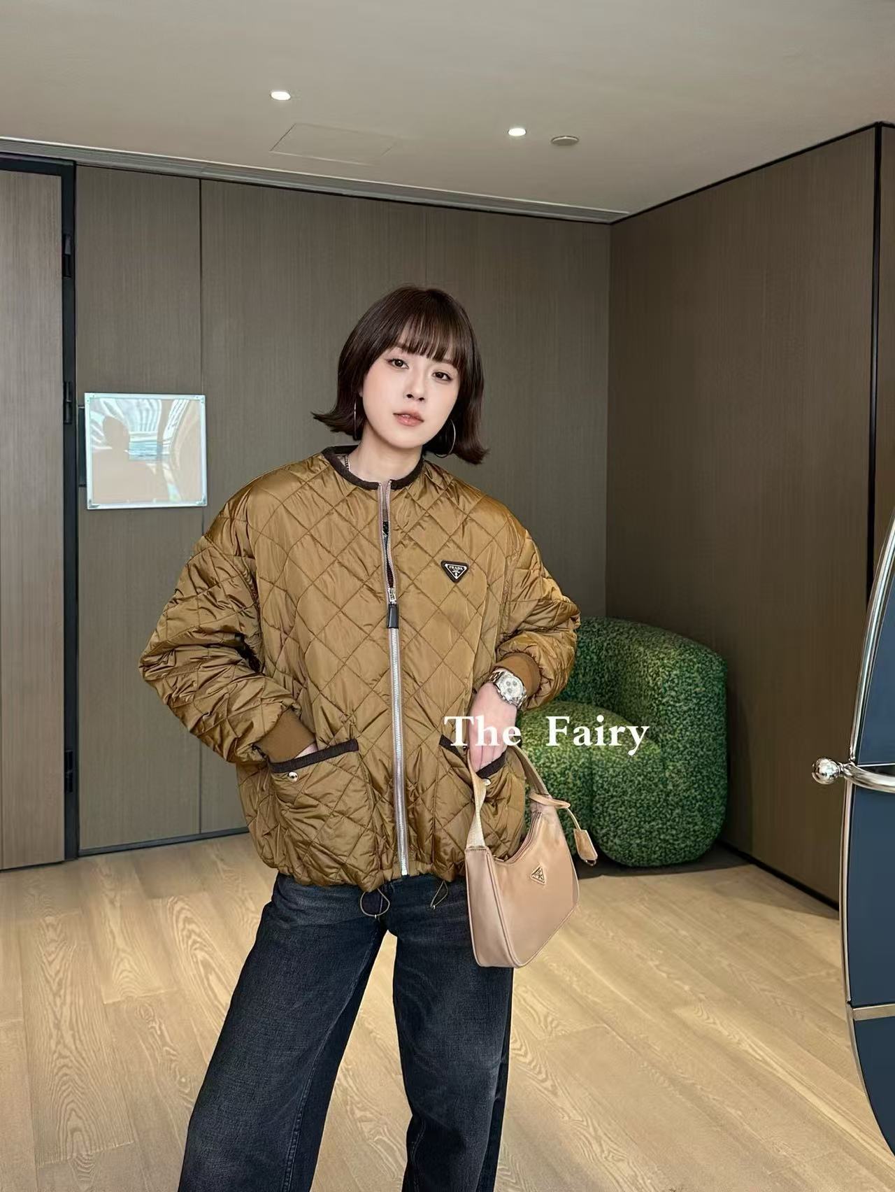 PR4DAトライアングルロゴ チェックジャケット【50％割引+送料無料】