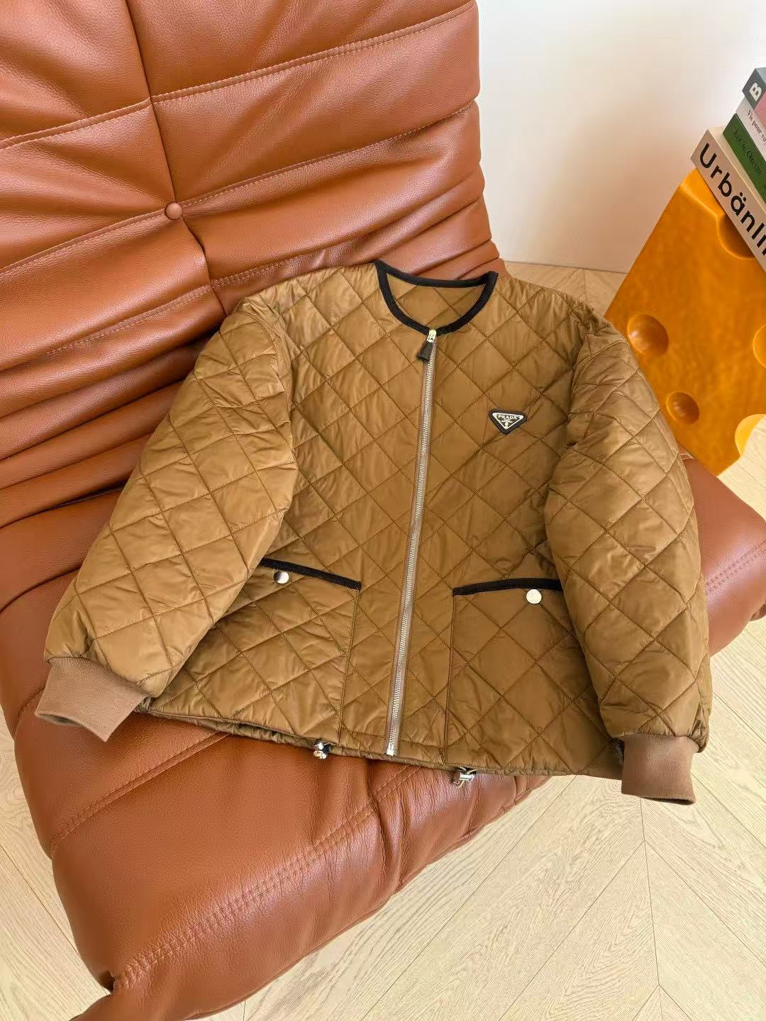 PR4DAトライアングルロゴ チェックジャケット【50％割引+送料無料】