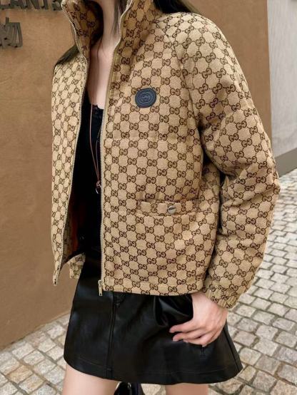 GUCC1 ジャカードダウンコットンジャケット【50％割引+送料無料】