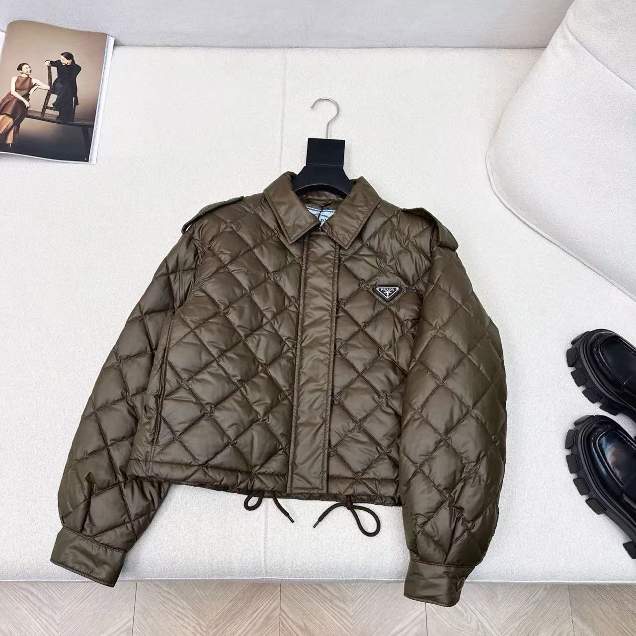 PR4DA トライアングルロゴ ラペル ショートジャケット【50％割引+送料無料】