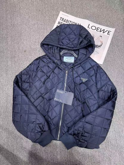 PR4DA トライアングルロゴ チェック柄 フード付きジャケット【50％割引+送料無料】