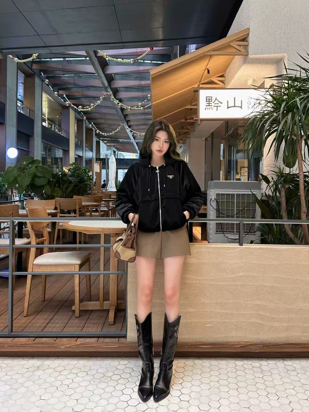 PR4DA ベルベット フード付き ジップアップ ジャケット【50％割引+送料無料】