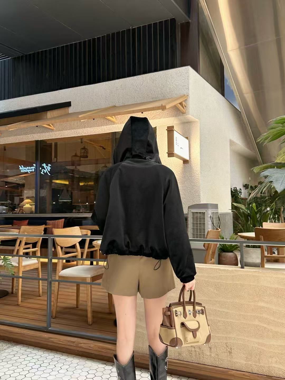 PR4DA ベルベット フード付き ジップアップ ジャケット【50％割引+送料無料】