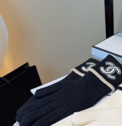 CHANE1 ダブルC ウールグローブ【50％割引+送料無料】