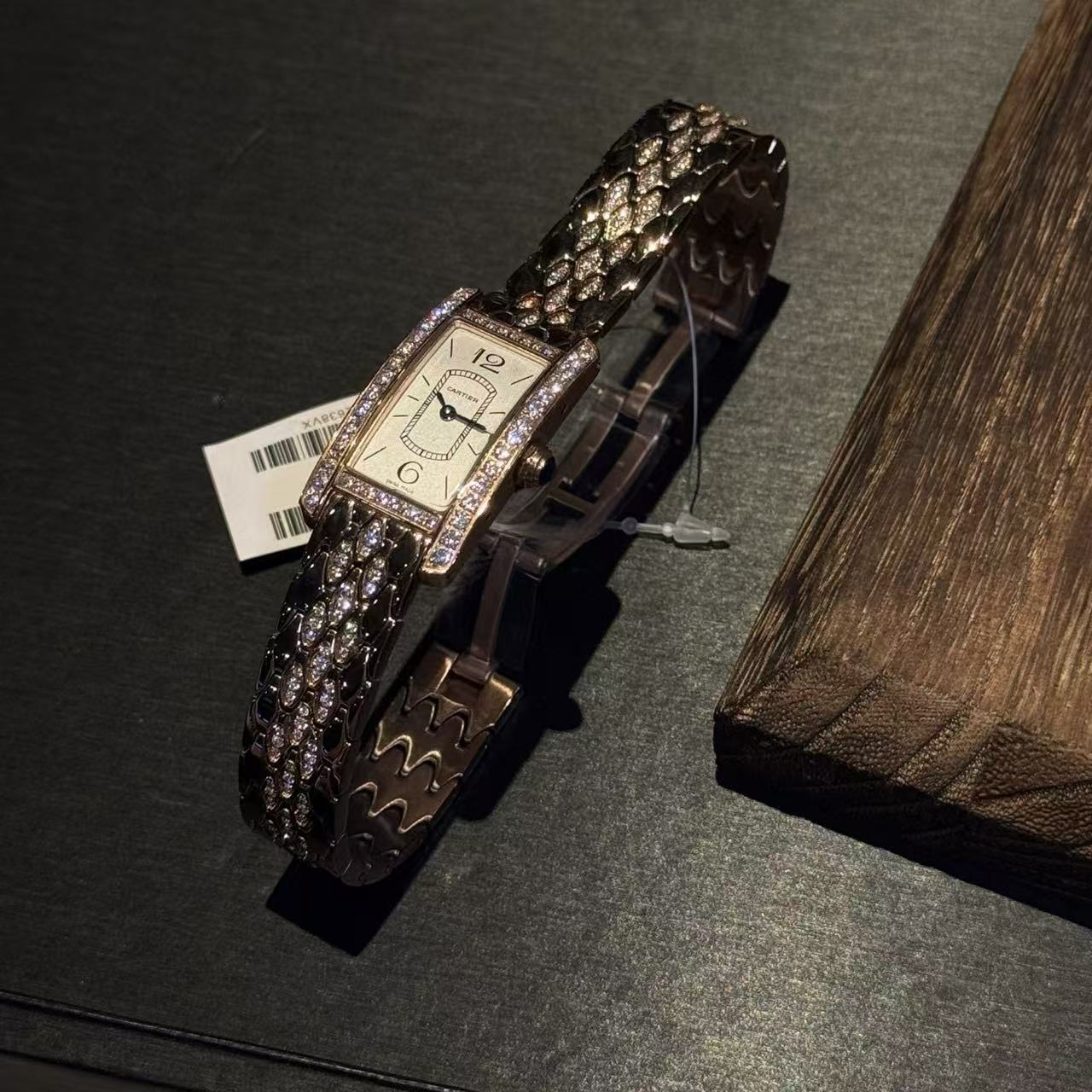 CART1ER ダイヤモンドセット スクエア ステンレススチール レディースウォッチ【50％割引+送料無料】