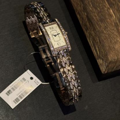 CART1ER ダイヤモンドセット スクエア ステンレススチール レディースウォッチ【50％割引+送料無料】