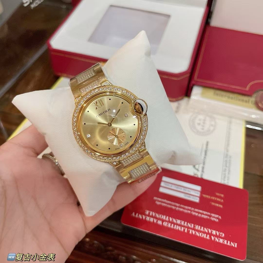 CART1ER ダイヤモンドセット ゴールド レディースウォッチ【50％割引+送料無料】