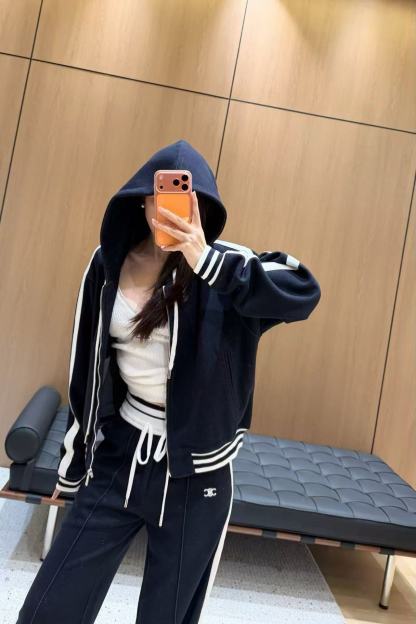 CEL1NE 凱旋門フード付きジャケット + パンツ ツーピースセット【50％割引+送料無料】