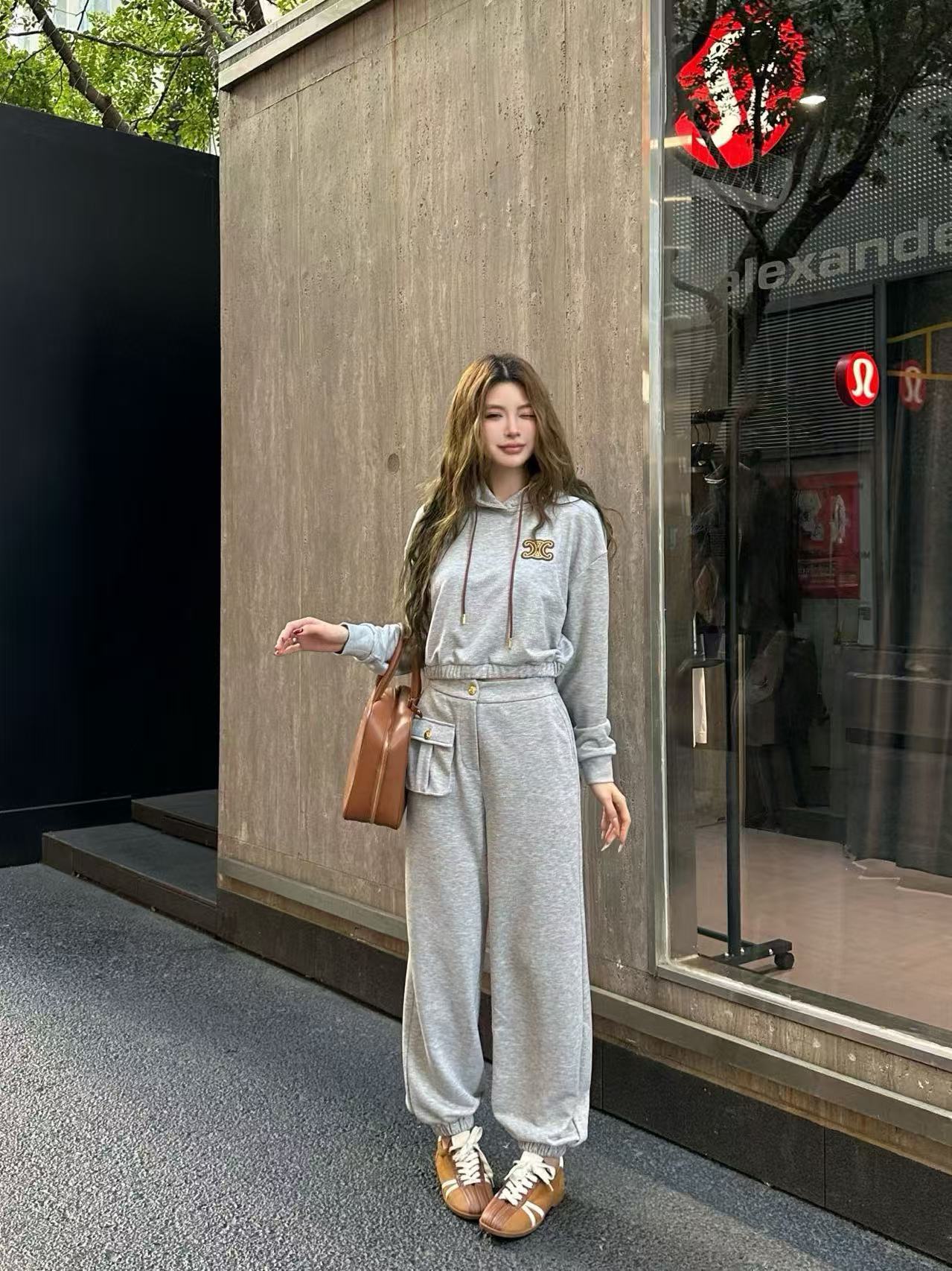 CEL1NE ツーピースセット：フード付きジャケットとパンツ【50％割引+送料無料】