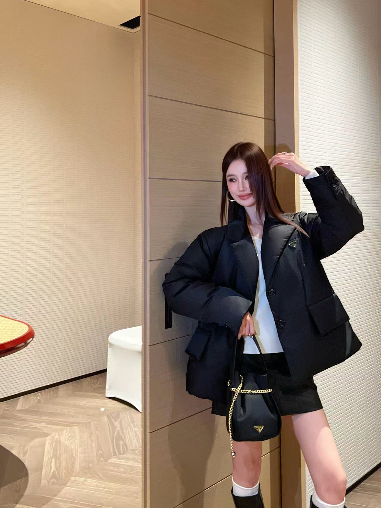 PR4DA高品質トライアングルロゴダウンジャケット【50％割引+送料無料】