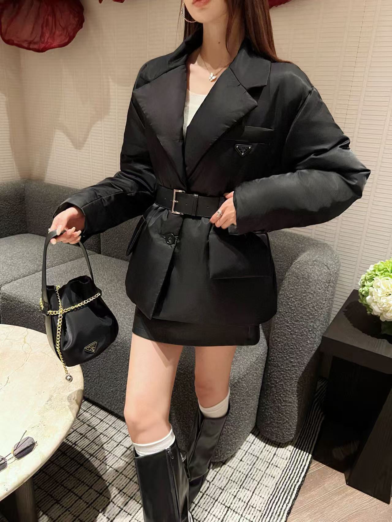 PR4DA高品質トライアングルロゴダウンジャケット【50％割引+送料無料】