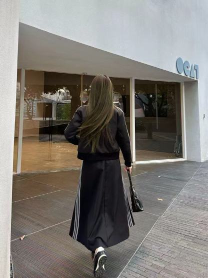 PR4DA 高品質ジッパージャケット+スカート ツーピースセット【50％割引+送料無料】