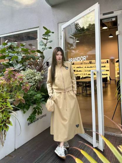 PR4DA 高品質ジッパージャケット+スカート ツーピースセット【50％割引+送料無料】