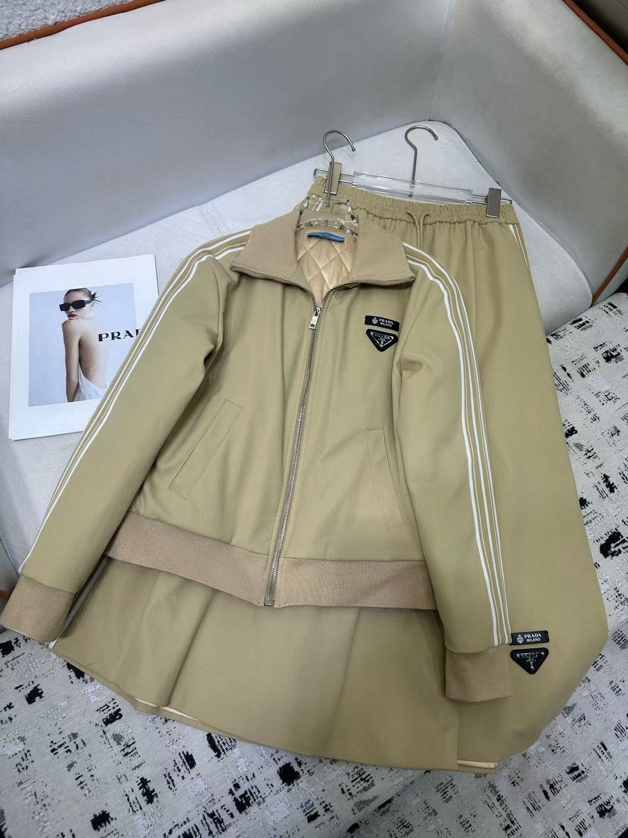 PR4DA 高品質ジッパージャケット+スカート ツーピースセット【50％割引+送料無料】