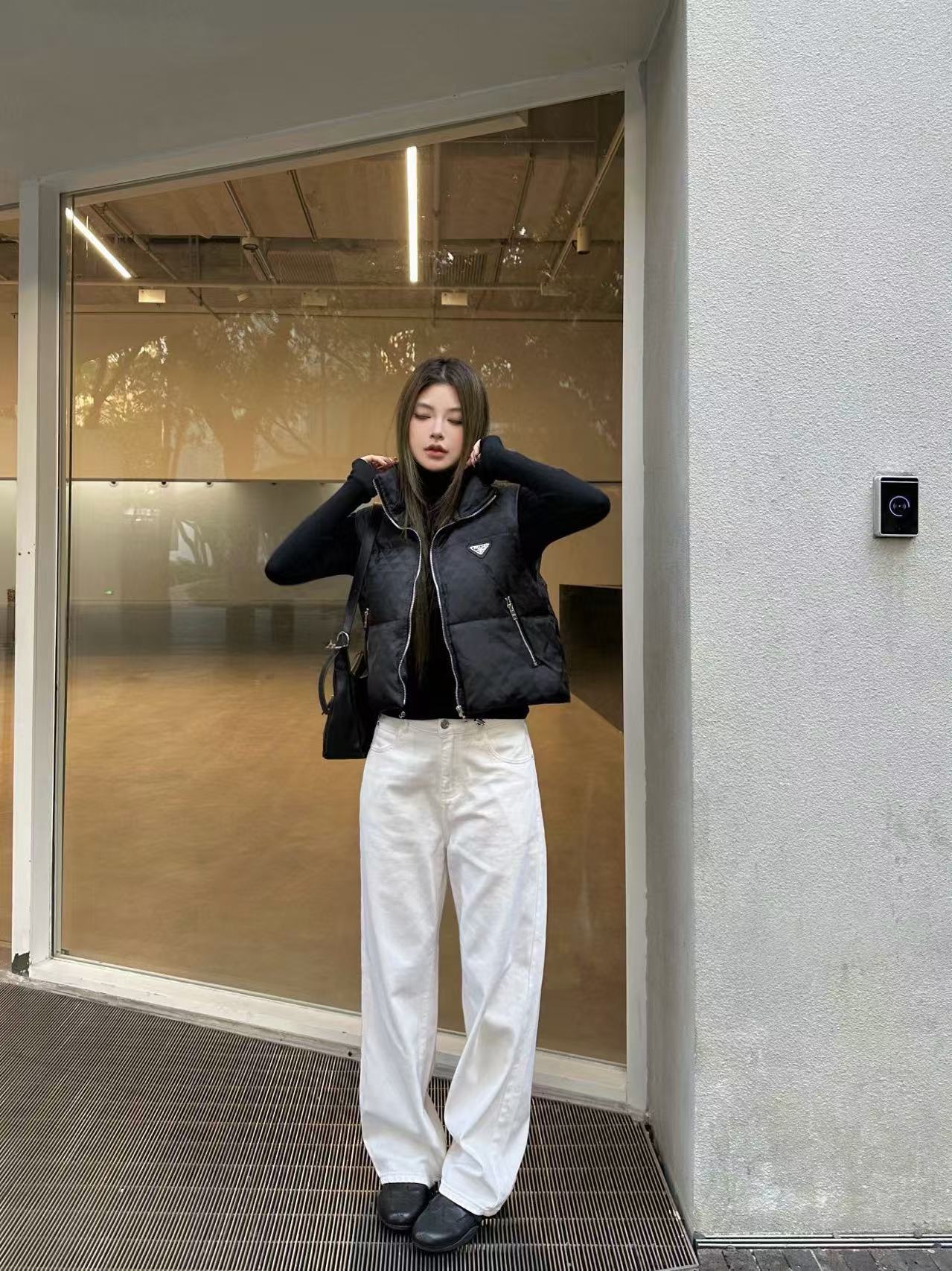 PR4DA 秋冬 高品質 ジャカード ダウンベスト【50％割引+送料無料】