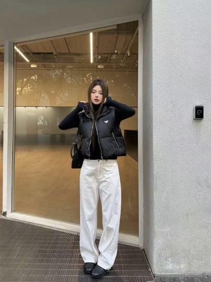 PR4DA 秋冬 高品質 ジャカード ダウンベスト【50％割引+送料無料】