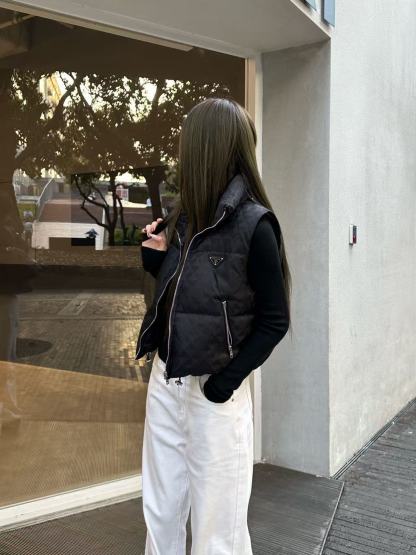 PR4DA 秋冬 高品質 ジャカード ダウンベスト【50％割引+送料無料】