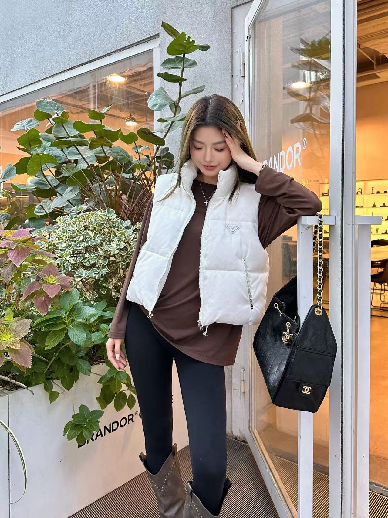 PR4DA 秋冬 高品質 ジャカード ダウンベスト【50％割引+送料無料】