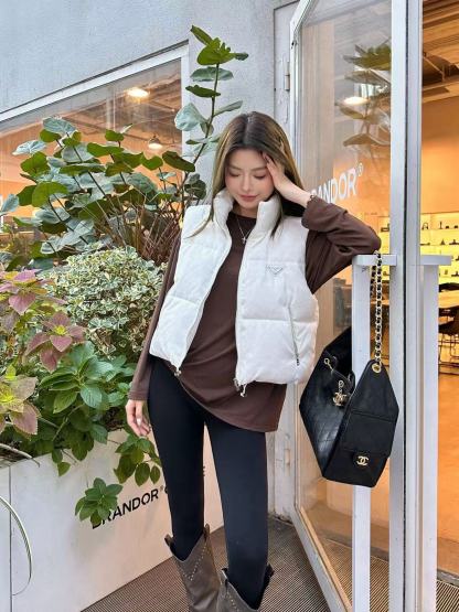 PR4DA 秋冬 高品質 ジャカード ダウンベスト【50％割引+送料無料】