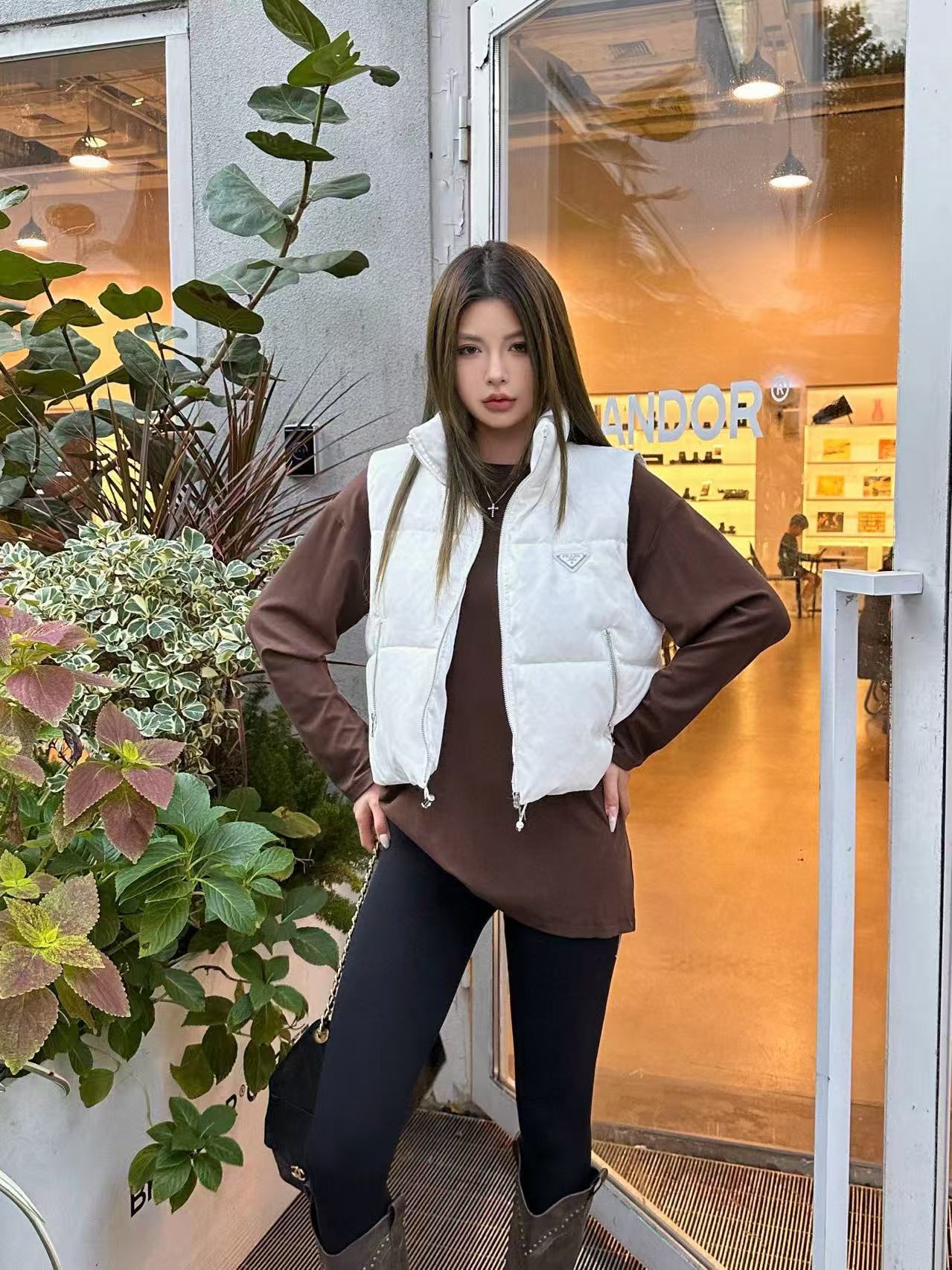 PR4DA 秋冬 高品質 ジャカード ダウンベスト【50％割引+送料無料】