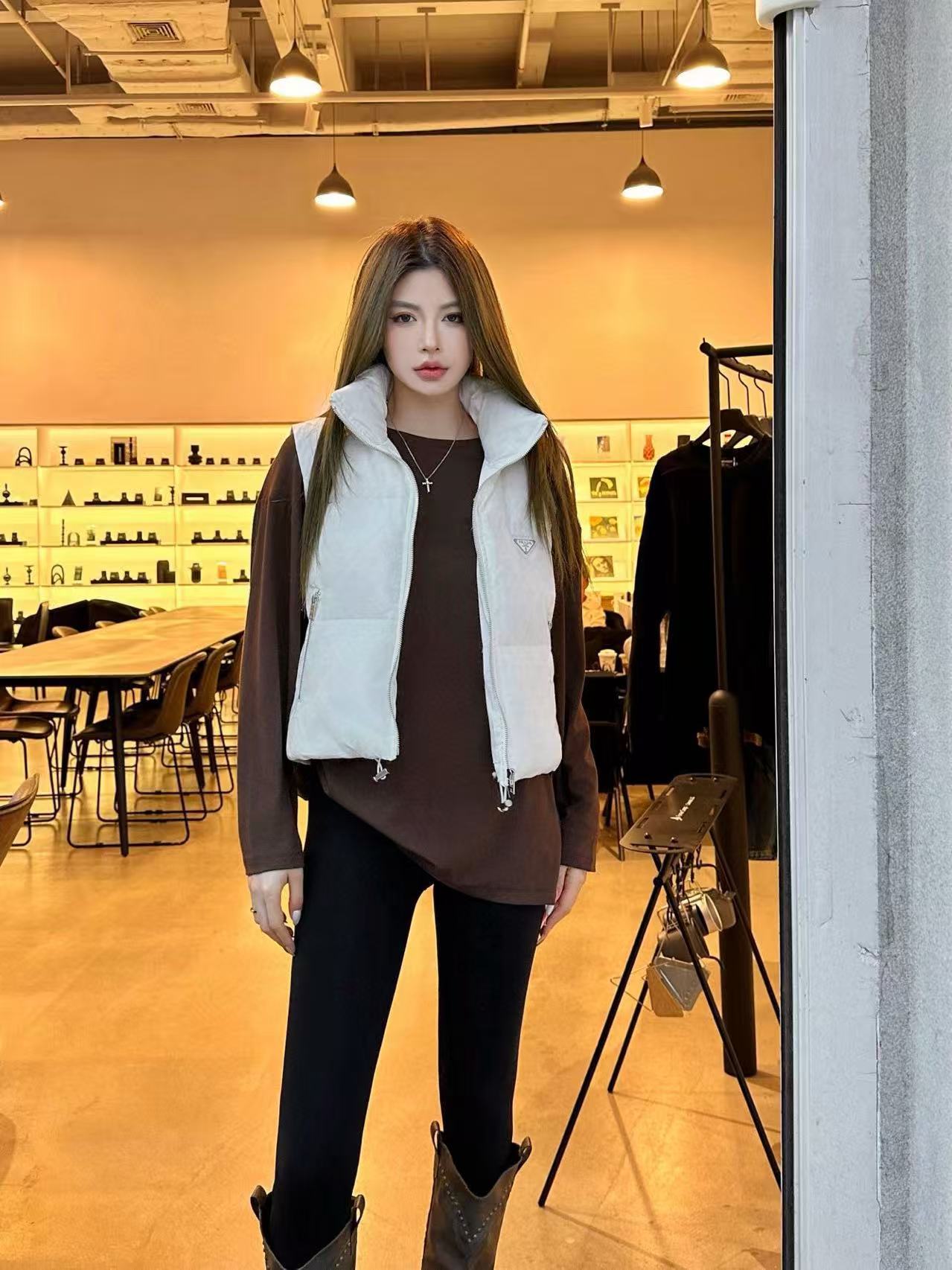 PR4DA 秋冬 高品質 ジャカード ダウンベスト【50％割引+送料無料】