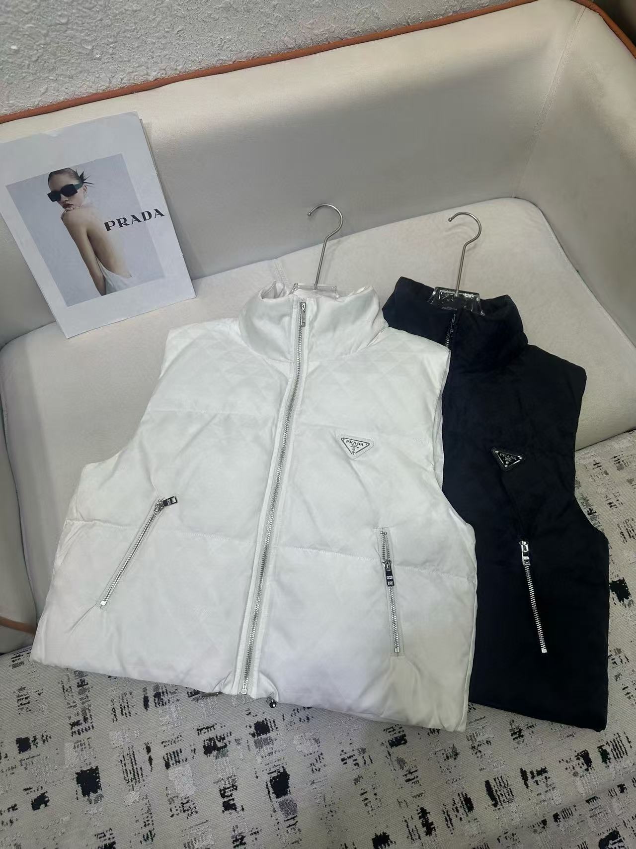 PR4DA 秋冬 高品質 ジャカード ダウンベスト【50％割引+送料無料】