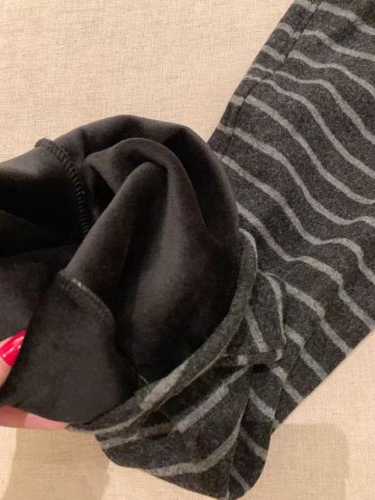 CEL1NE 凱旋門フリース裏地ストライプカジュアルパンツ【50％割引+送料無料】