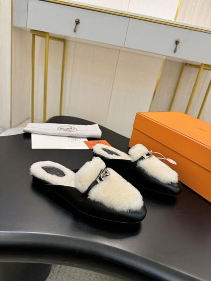 HERME5 高品質ウールスリッパ【50％割引+送料無料】