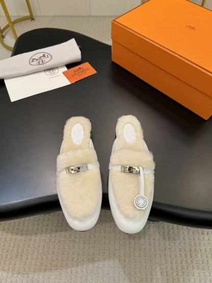 HERME5 高品質ウールスリッパ【50％割引+送料無料】