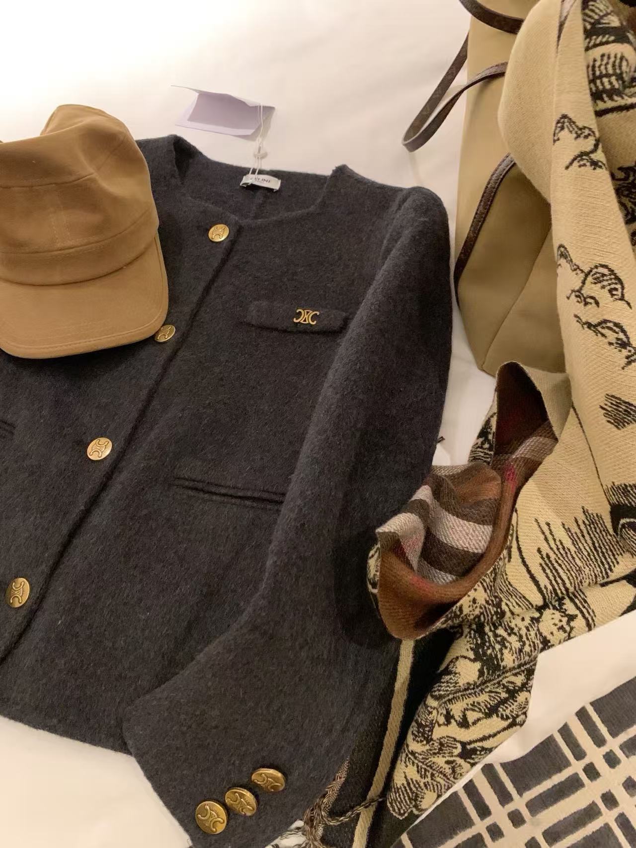 CEL1NEメタルボタン両面カシミヤコート【50％割引+送料無料】