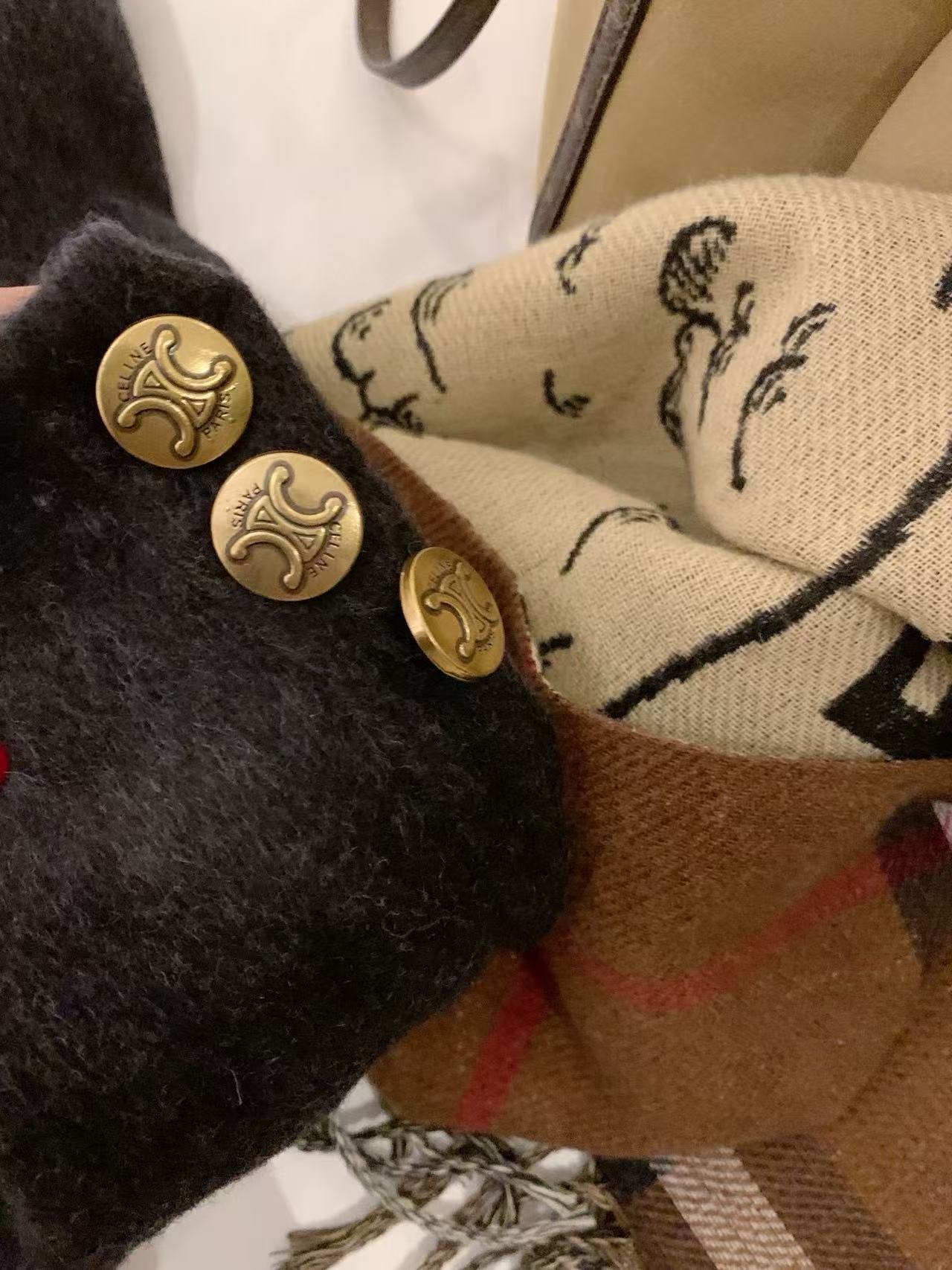 CEL1NEメタルボタン両面カシミヤコート【50％割引+送料無料】