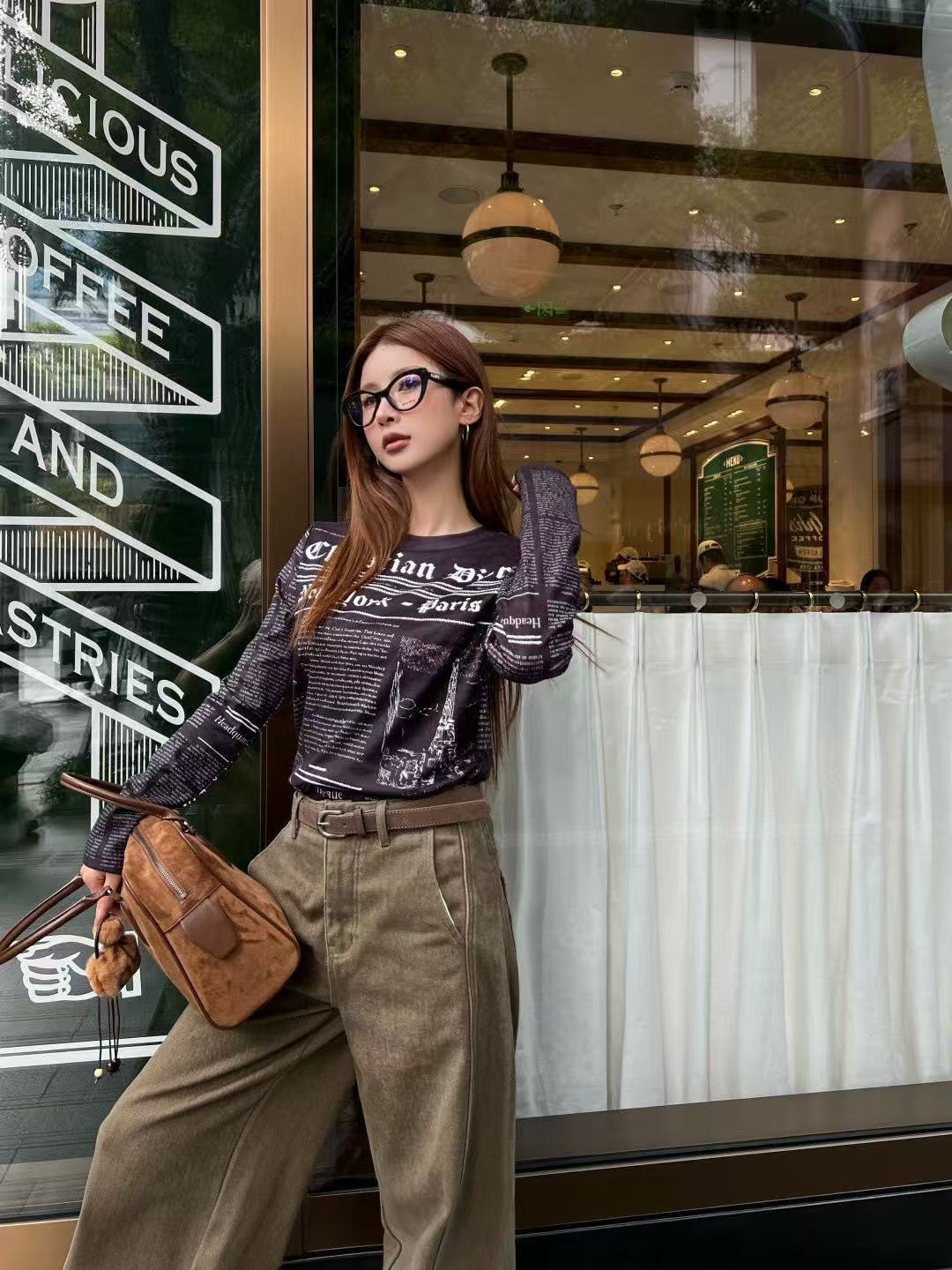 DIOR ニュースペーパーレターTシャツ【50％割引+送料無料】