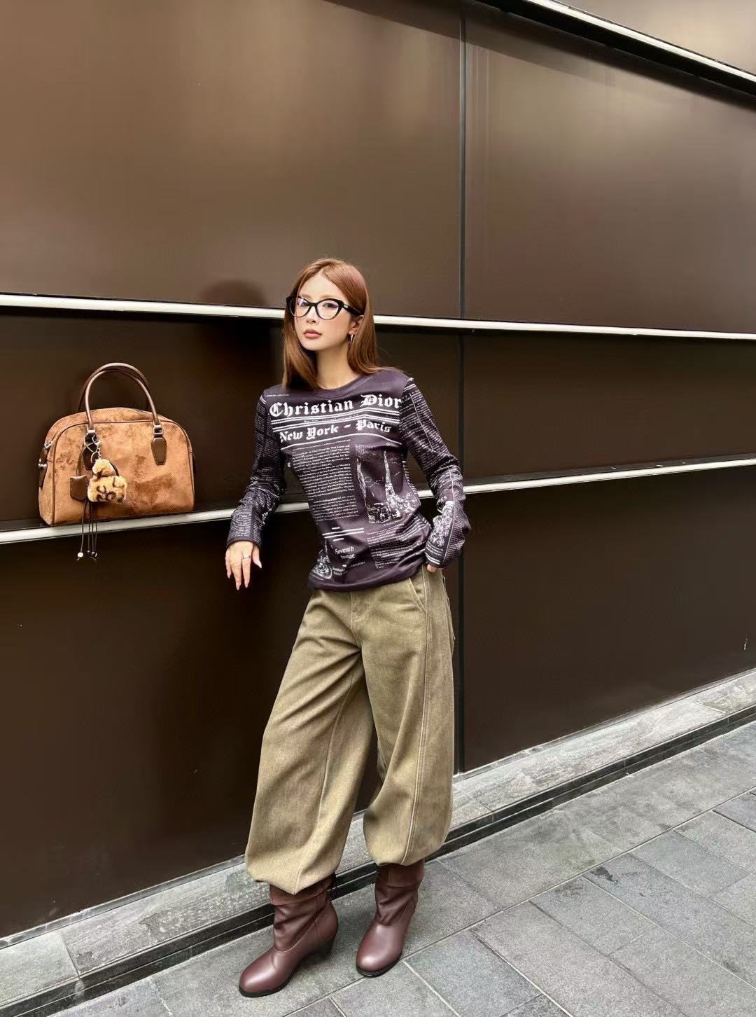 DIOR ニュースペーパーレターTシャツ【50％割引+送料無料】