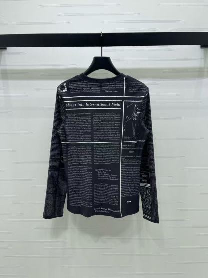 DIOR ニュースペーパーレターTシャツ【50％割引+送料無料】