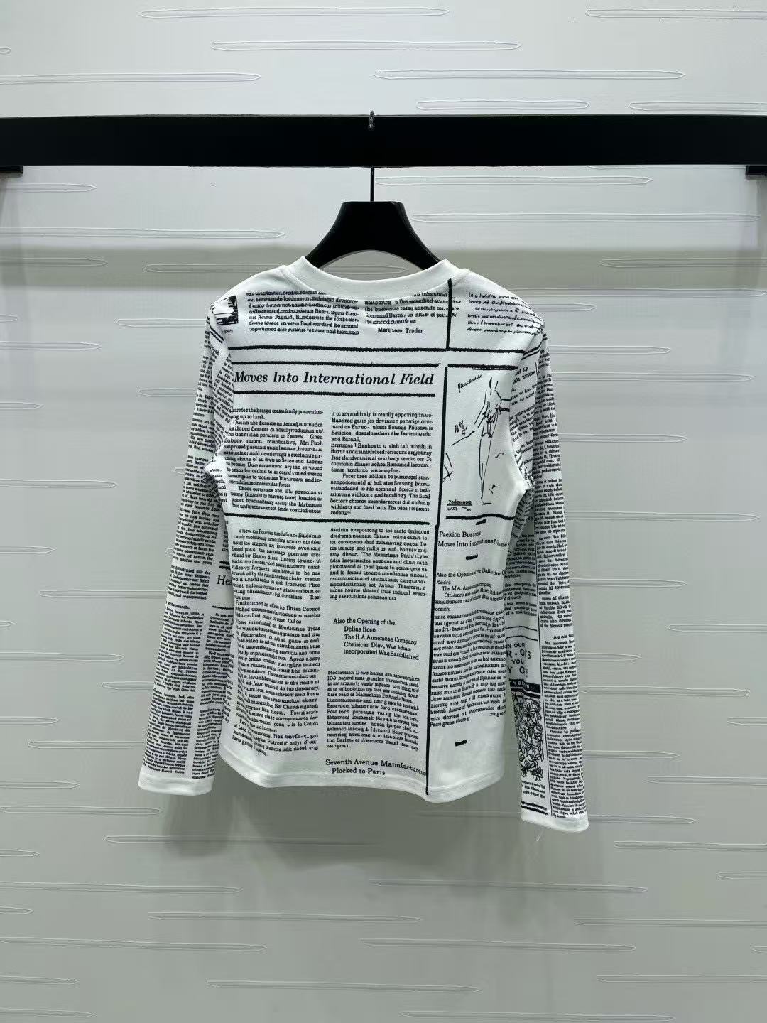 DIOR ニュースペーパーレターTシャツ【50％割引+送料無料】