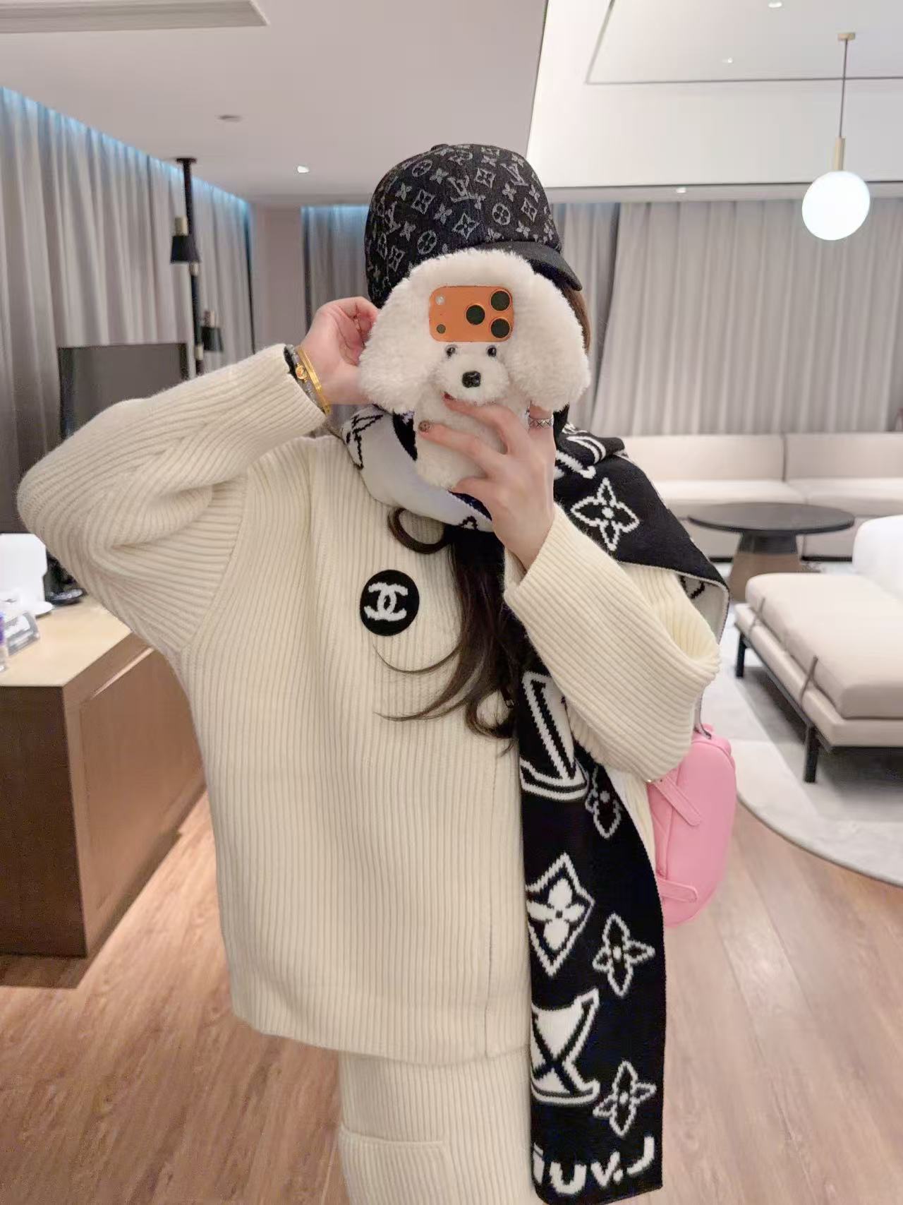 LV四つ葉のクローバーウールスカーフ【50％割引+送料無料】