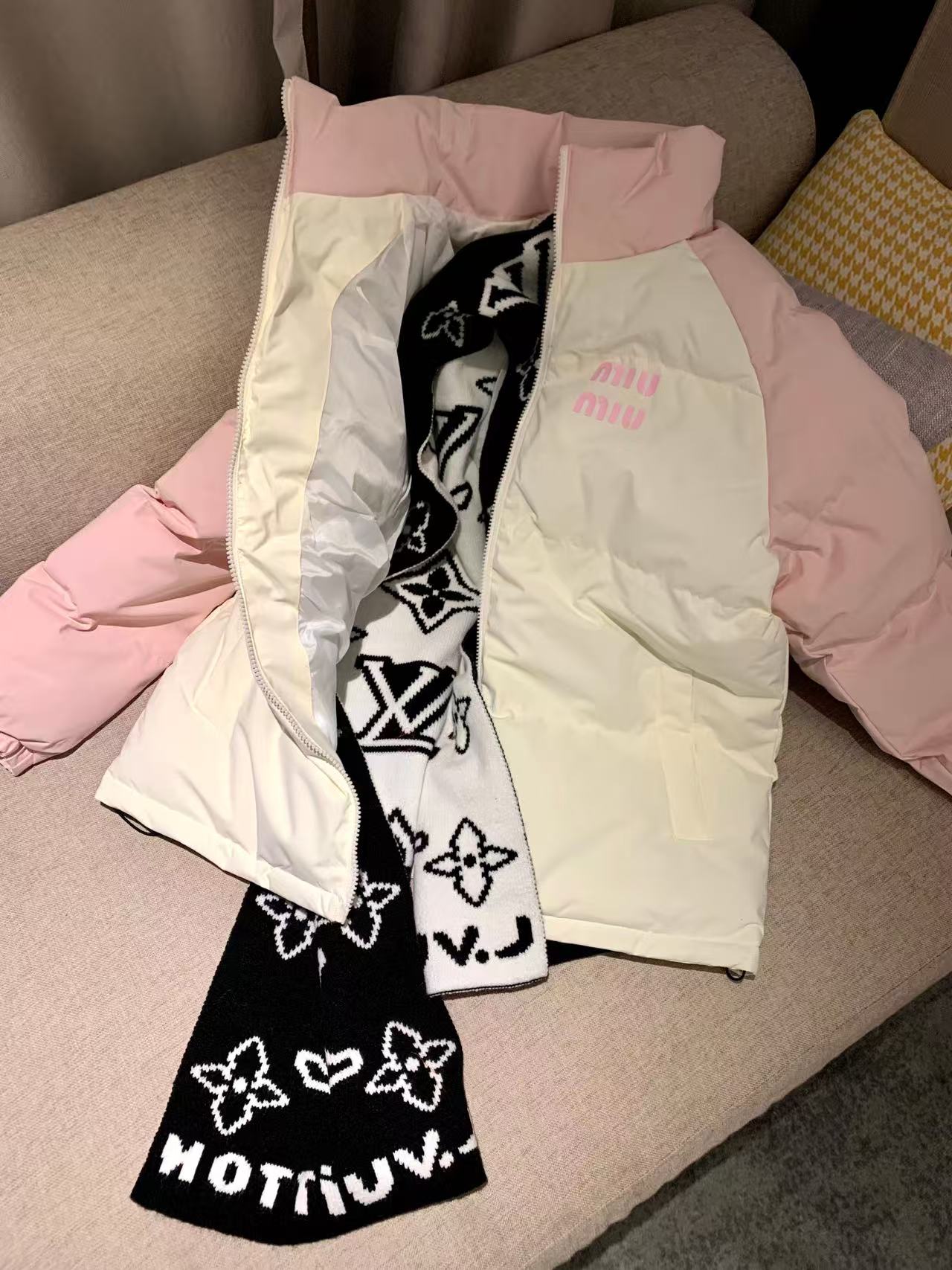 LV四つ葉のクローバーウールスカーフ【50％割引+送料無料】