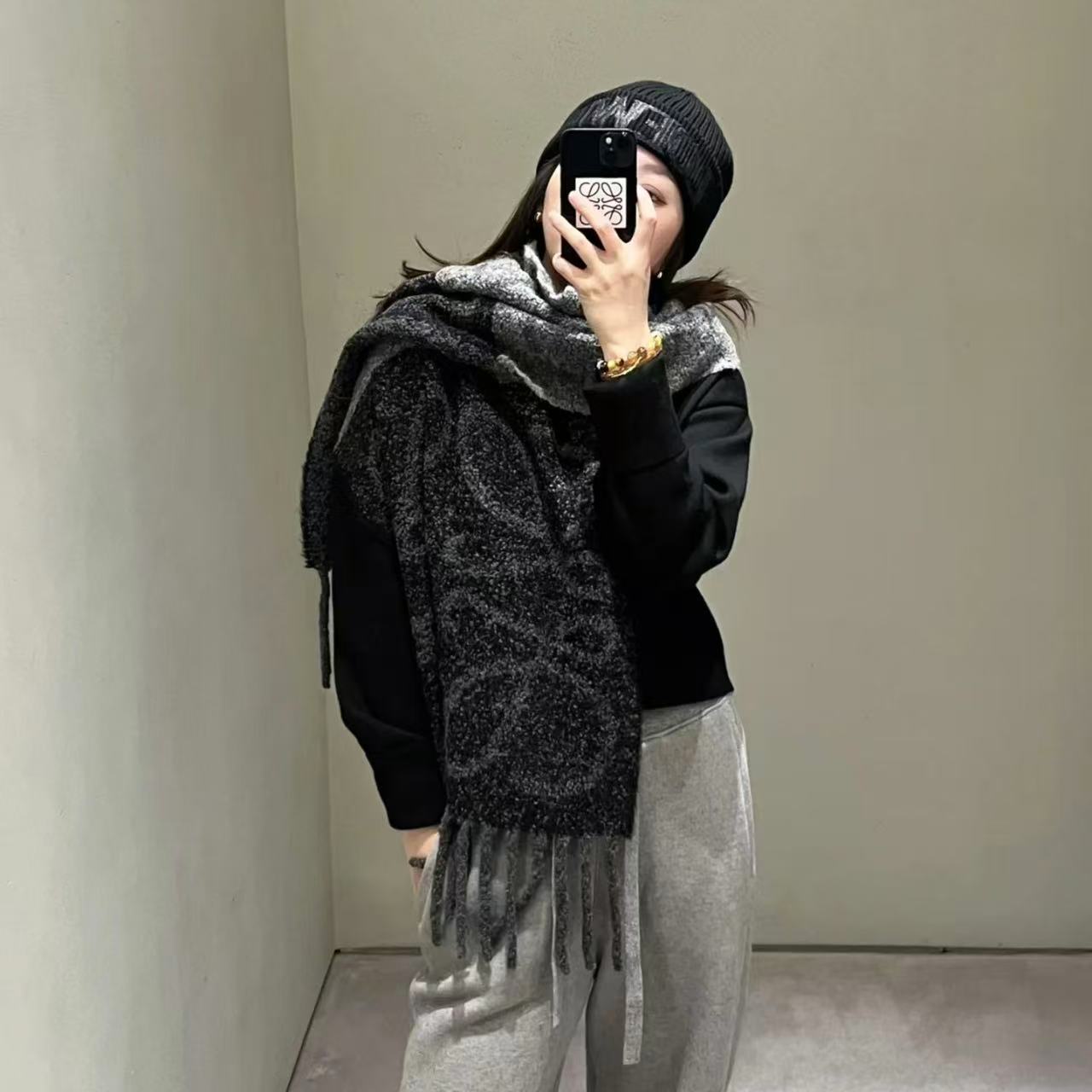 L0WEW タッセル カシミア スカーフ【50％割引+送料無料】